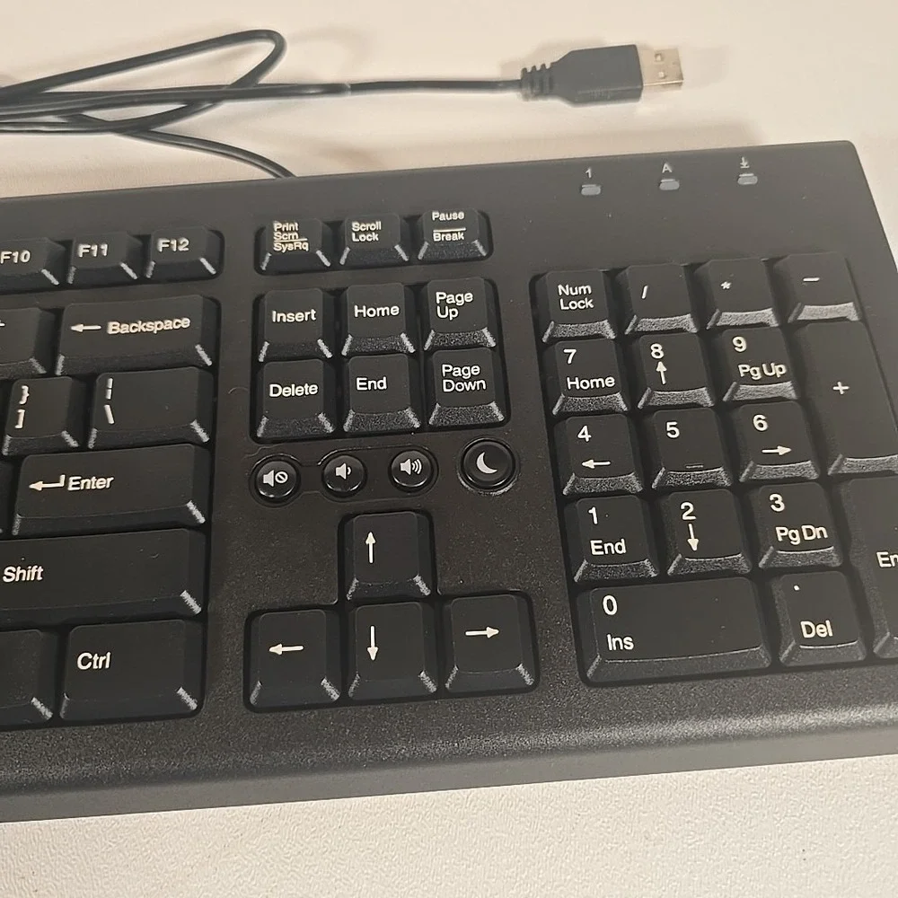 HP : KU-1516 Wired‎ USB Desktop QWERTY Keyboard Black